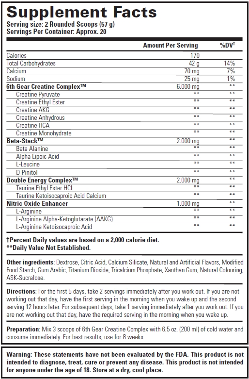 6th gear creatine complex - CorposFlex