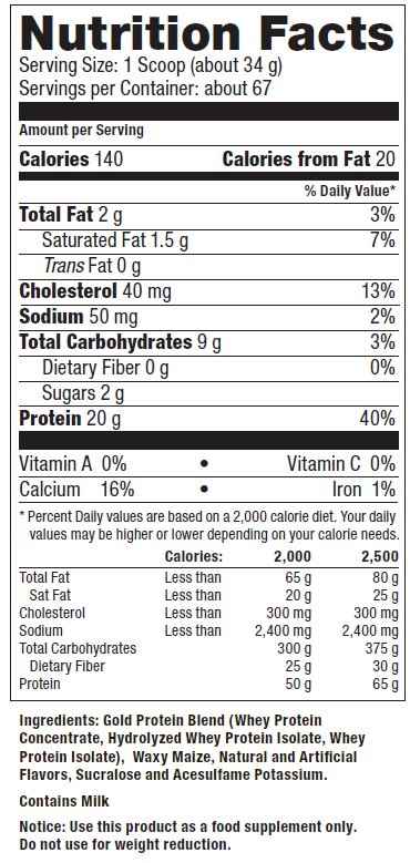 ultimate-whey-gold-protein-nutrition-facts-supplements