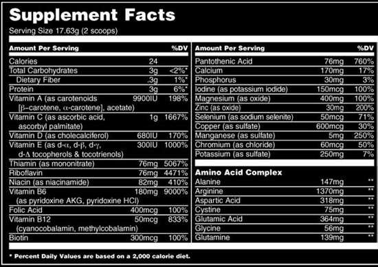 Universal Animal Pak Powder 342g effects - CorposFlex Universal Animal Pak Powder 342g effects - CorposFlex