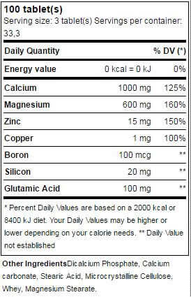 universal-calcium-zinc-magnesium-plus-copper-supplement-facts