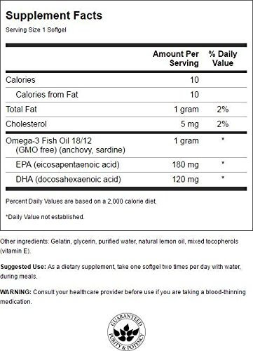 swanson-omega-3-fish-oil-lemon-flavor-nutritional-facts